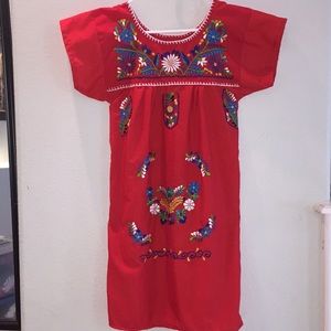 Brand new Mexican Floral dress, size S.